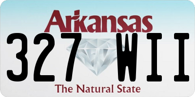 AR license plate 327WII