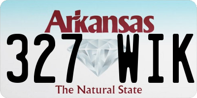 AR license plate 327WIK