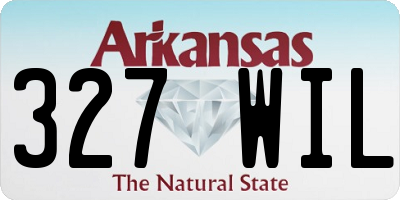 AR license plate 327WIL