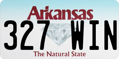 AR license plate 327WIN