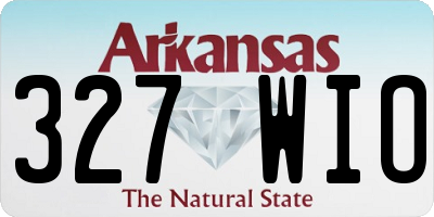 AR license plate 327WIO