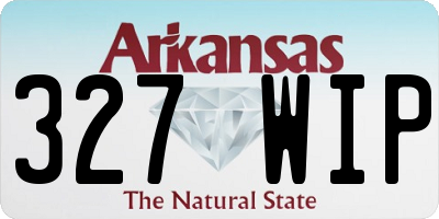 AR license plate 327WIP