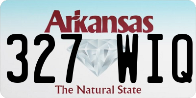 AR license plate 327WIQ