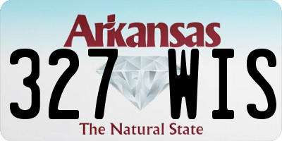 AR license plate 327WIS