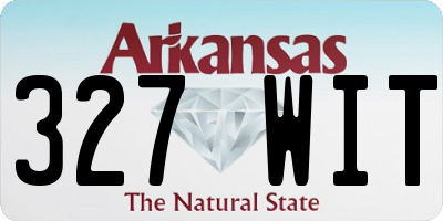 AR license plate 327WIT