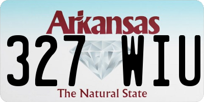 AR license plate 327WIU