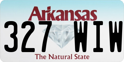 AR license plate 327WIW