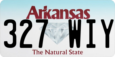 AR license plate 327WIY