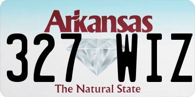 AR license plate 327WIZ