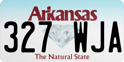 AR license plate 327WJA