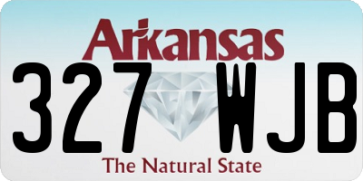 AR license plate 327WJB