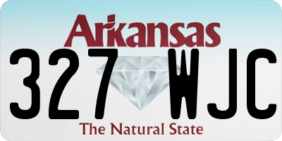 AR license plate 327WJC