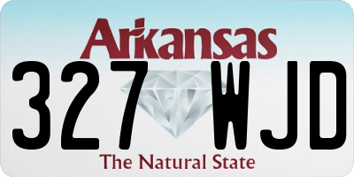 AR license plate 327WJD