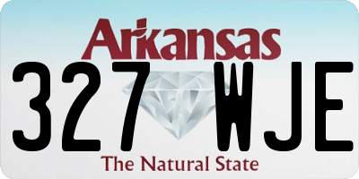 AR license plate 327WJE