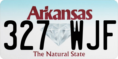 AR license plate 327WJF
