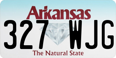 AR license plate 327WJG