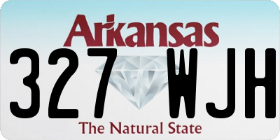 AR license plate 327WJH