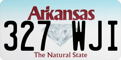 AR license plate 327WJI