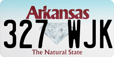 AR license plate 327WJK