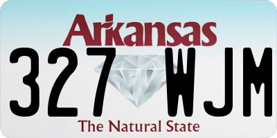 AR license plate 327WJM