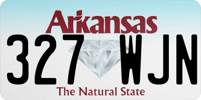AR license plate 327WJN