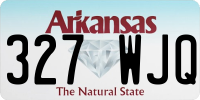 AR license plate 327WJQ