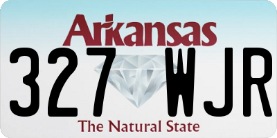 AR license plate 327WJR