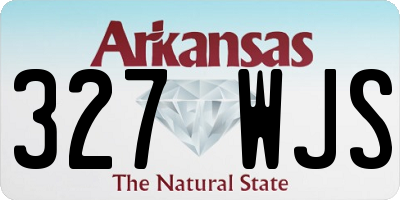 AR license plate 327WJS