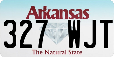 AR license plate 327WJT