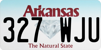 AR license plate 327WJU