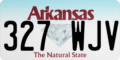 AR license plate 327WJV