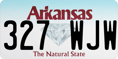 AR license plate 327WJW