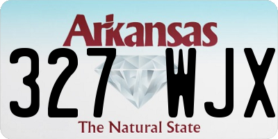 AR license plate 327WJX