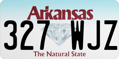 AR license plate 327WJZ