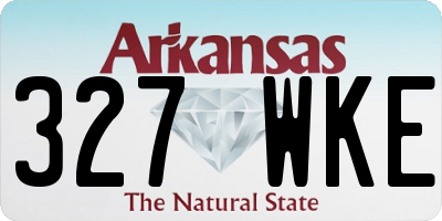AR license plate 327WKE