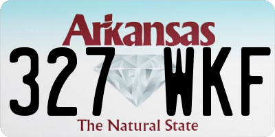 AR license plate 327WKF