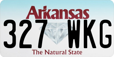 AR license plate 327WKG