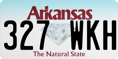 AR license plate 327WKH