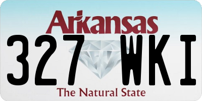 AR license plate 327WKI