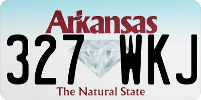 AR license plate 327WKJ