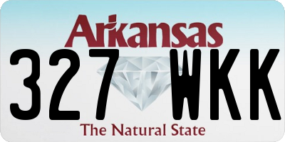AR license plate 327WKK