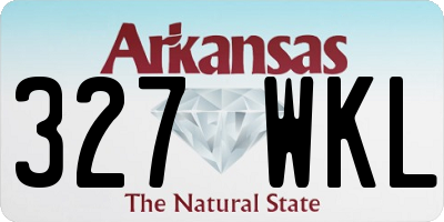 AR license plate 327WKL