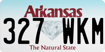 AR license plate 327WKM