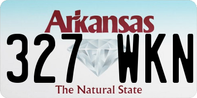 AR license plate 327WKN