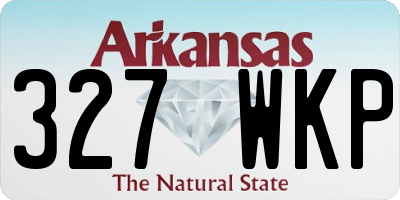 AR license plate 327WKP