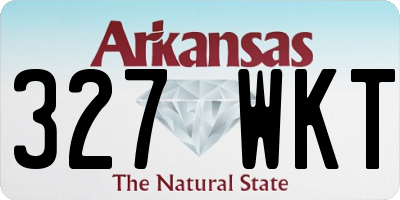 AR license plate 327WKT