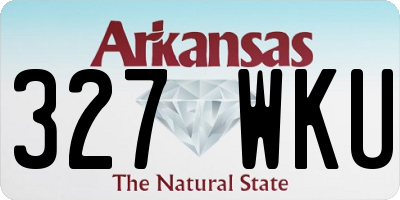 AR license plate 327WKU