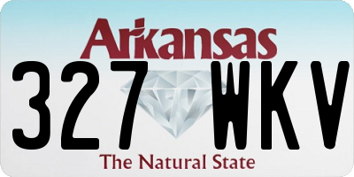 AR license plate 327WKV