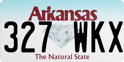 AR license plate 327WKX