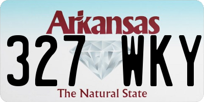 AR license plate 327WKY